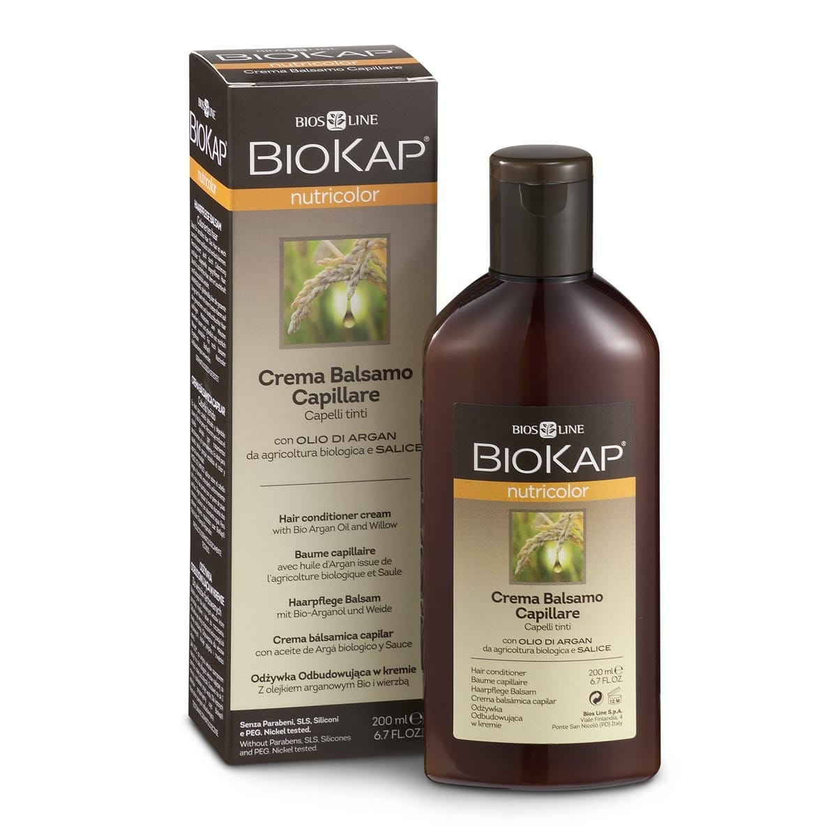 Balsamo Biokap Nutricolor per capelli trattati, 200ml