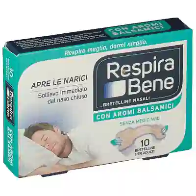 CEROTTO NASALE BALSAMICO ADULTI RESPIRA BENE 10 PEZZI