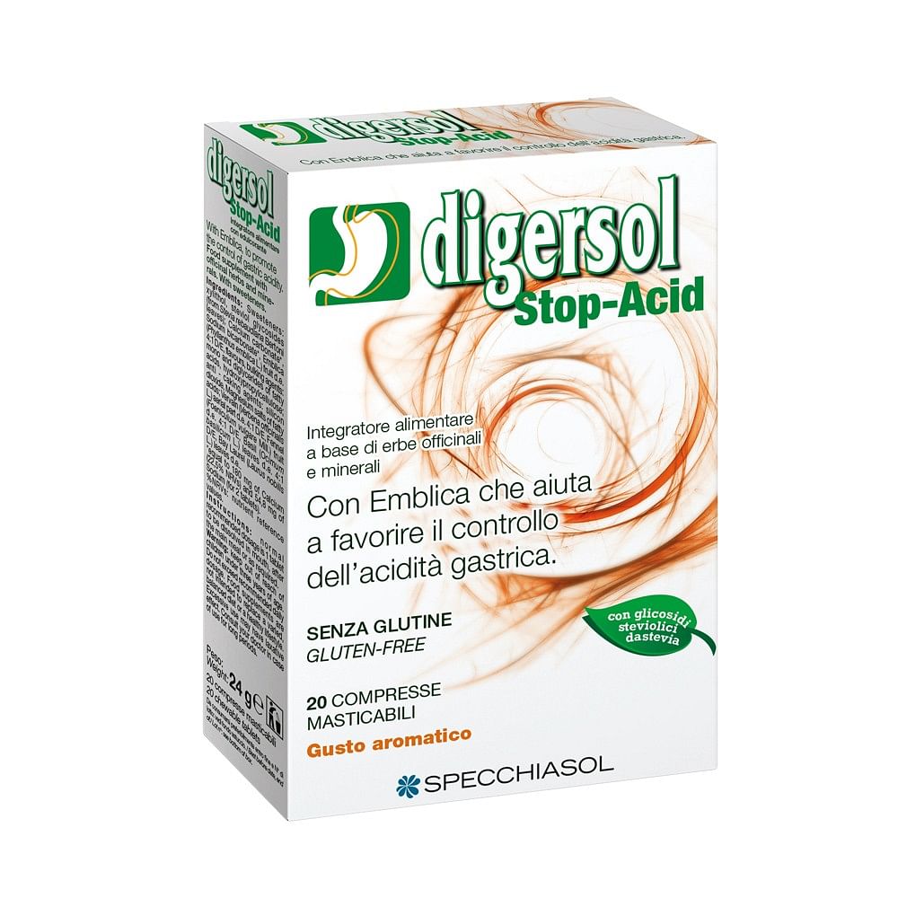 Digersol Stop Acid 20 Compresse Masticabili