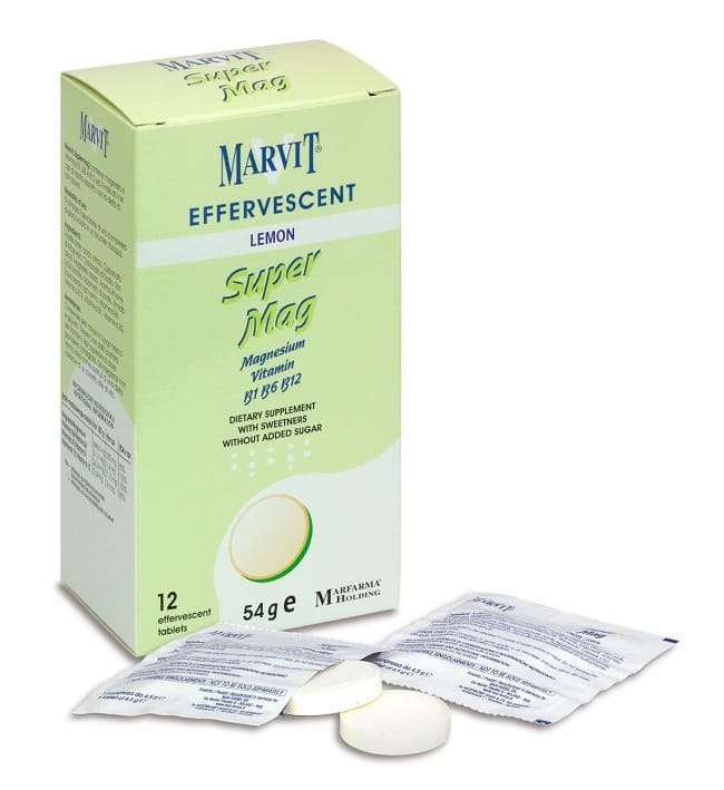 MARVIT SUPER MAG 12 COMPRESSE EFFERVESCENTI
