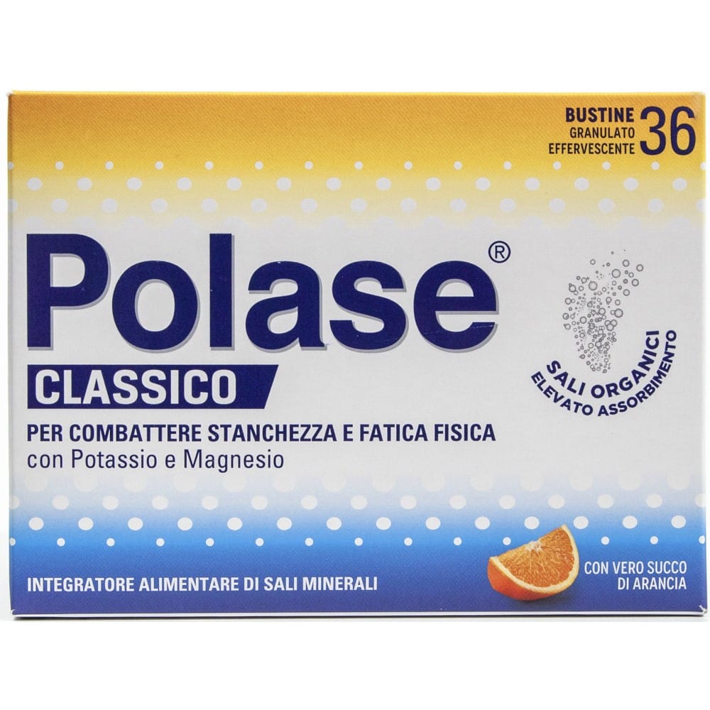 Integratore Polase Arancia Magnesio e Potassio, 36 bustine