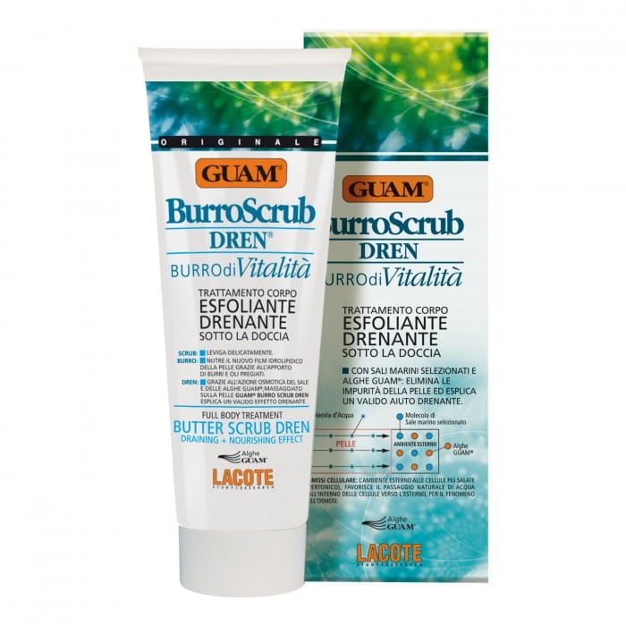 Scrub corpo GUAM BurroScrub Dren esfoliante, 200ml