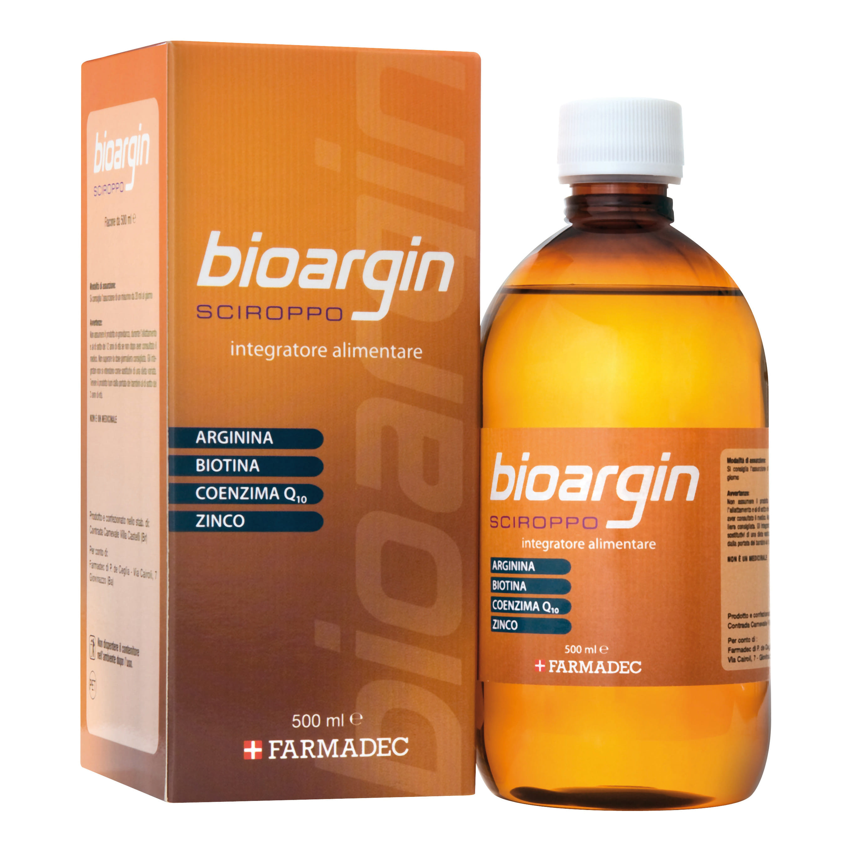 Sciroppo Bioargin con aminoacidi e vitamine, 500ml