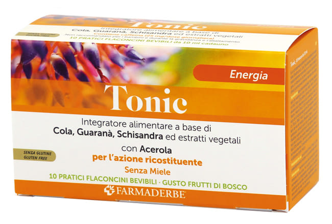 Integratore Nutra Tonic senza miele, 10 fiale da 10ml