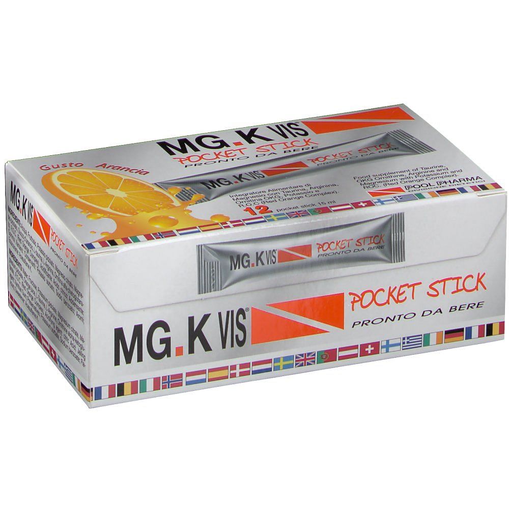 Mgk Vis Pocket Stick Arancia 12 Bustine Stick Pack