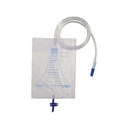 SACCA URINA DA LETTO TUBO 130CM NOTTE RIUTILIZZABILE 1 PEZZO + MORSETTO