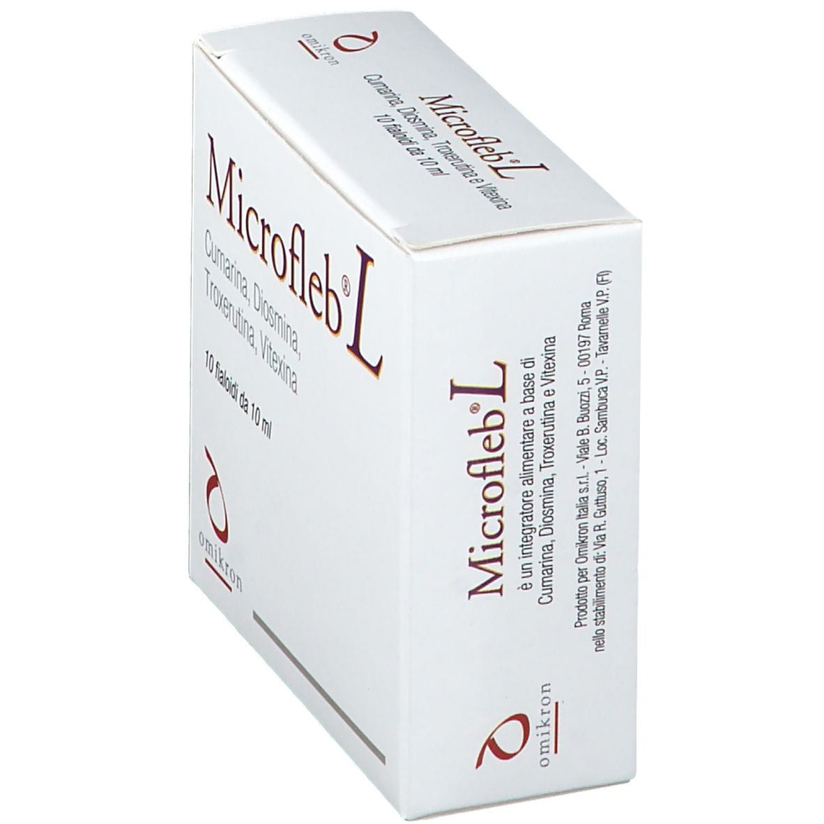 Integratore Microfleb L drenante, 10 fiale monodose 10ml