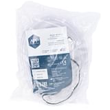MASCHERA PER OSSIGENO IN PVC PER ADULTI CON TUBO LUNGHEZZA 210 CM CLIP STRINGINASO REGOLABILE FETTUCCIA ELASTICA