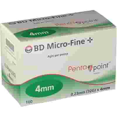 AGO PER PENNA DA INSULINA BD MICROFINE PENTAPOINT GAUGE 32 4 MM 100 PEZZI