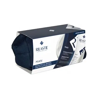 RILASTIL MAN SCHIUMA DA BARBA 200 G + CREMA DOPOBARBA 75 G + POCHETTE RILASTIL MAN SCHIUMA DA BARBA 200 G + CREMA DOPOBARBA 75 G + POCHETTE