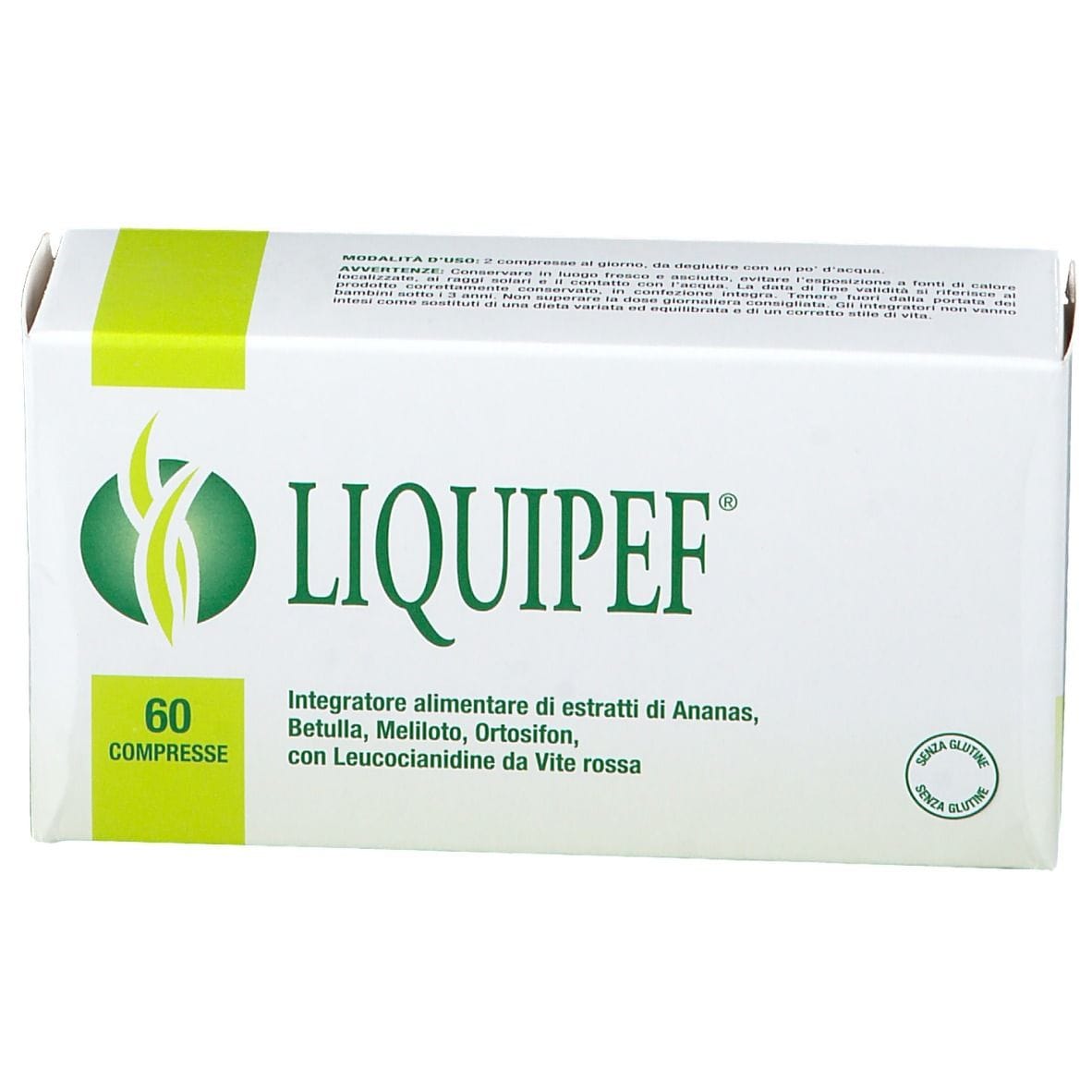 Integratore Liquipef per microcircolo e drenaggio, 60 compresse