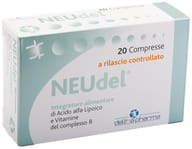 Integratore NEUdel con acido alfa-lipoico e vitamine B, 20 compresse