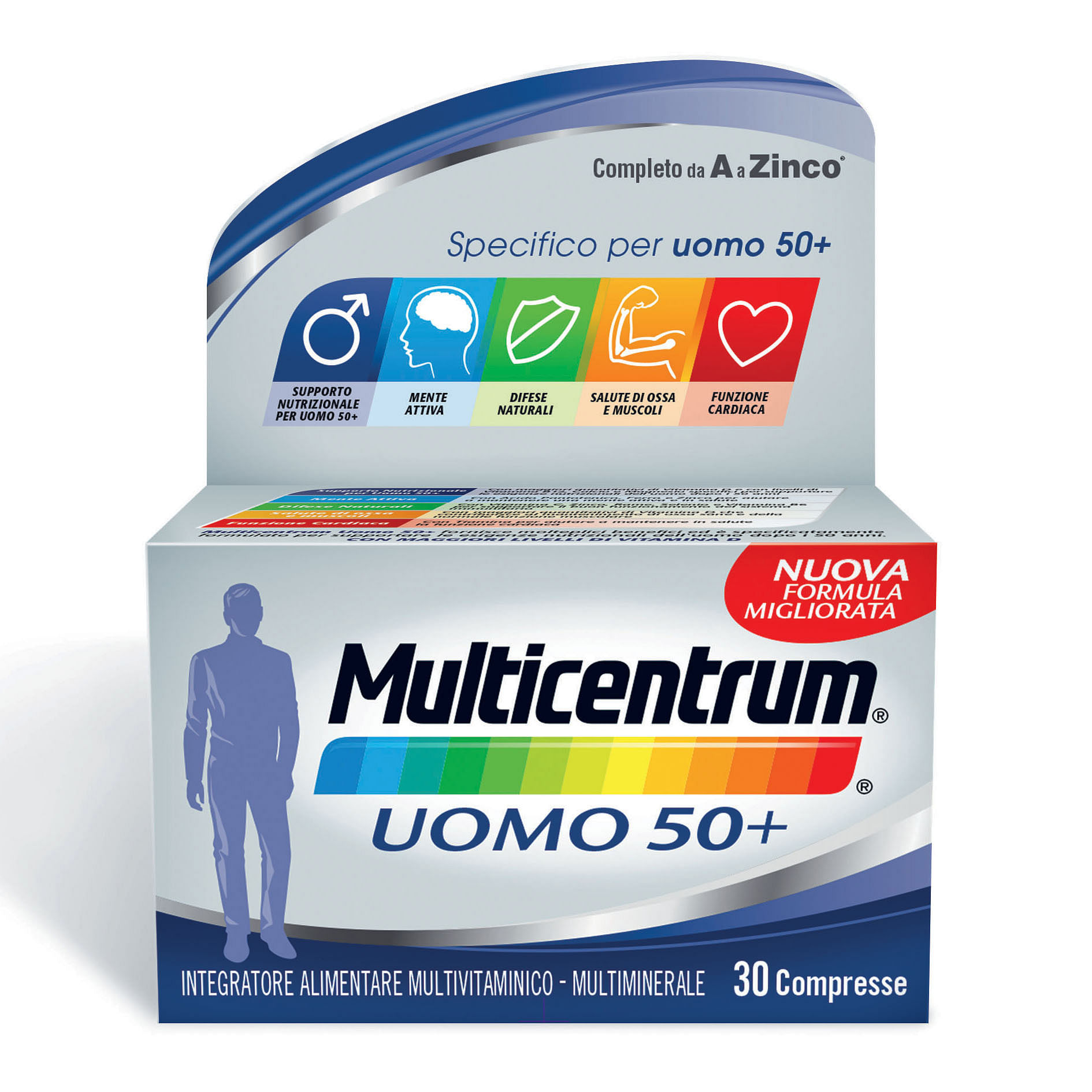 Multicentrum Uomo 50+ 30 Compresse