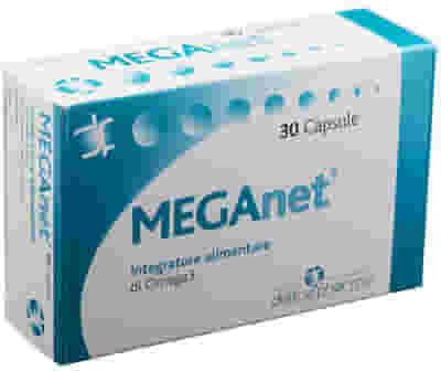 Integratore Omega-3 Meganet per il cuore, 30 capsule