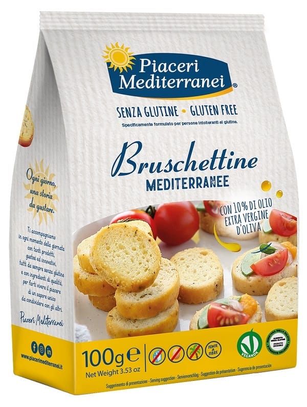 Bruschettine Piaceri Mediterranei senza glutine, 100g