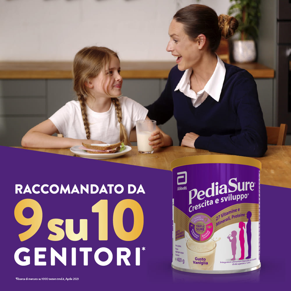 PEDIASURE-CRESCITA E SVILUPPO VANIGLIA 400 gr