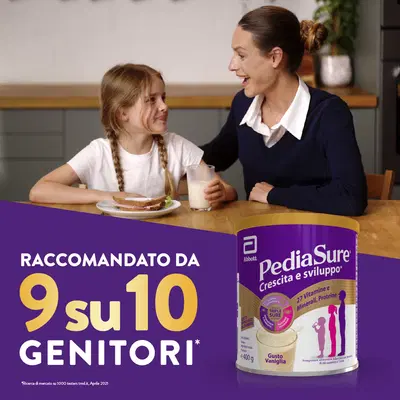 PEDIASURE CRESCITA&SVILUPPO VANIGLIA 400 G PEDIASURE CRESCITA&SVILUPPO VANIGLIA 400 G