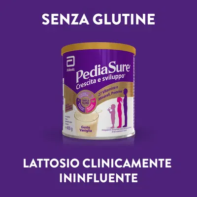 PEDIASURE CRESCITA&SVILUPPO VANIGLIA 400 G PEDIASURE CRESCITA&SVILUPPO VANIGLIA 400 G