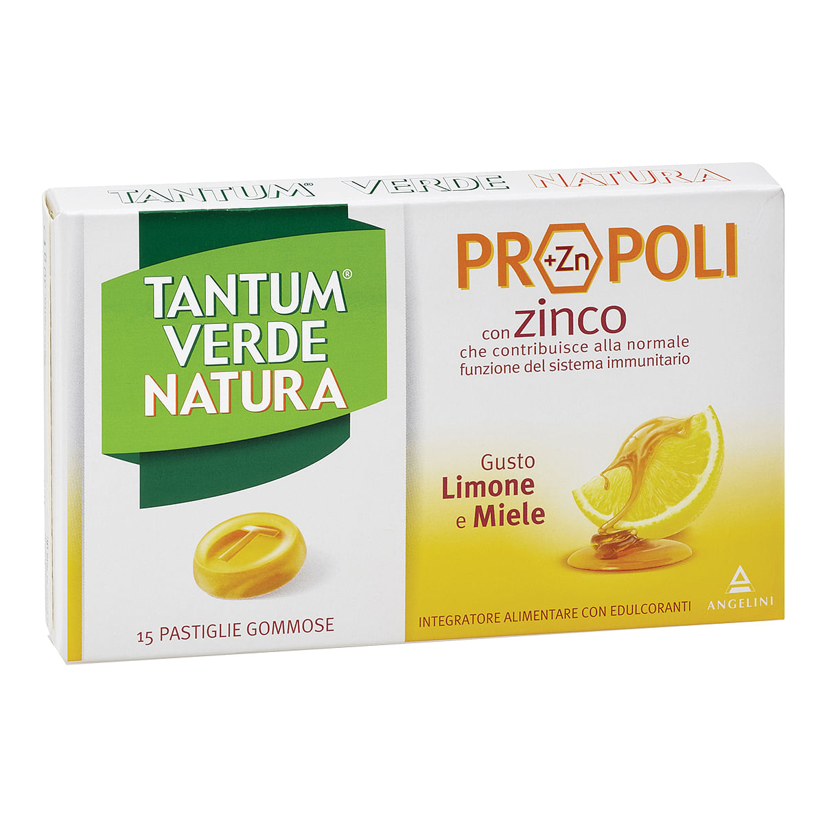 Tantum Verde Natura 15 Pastiglie Gommose Limone & Miele