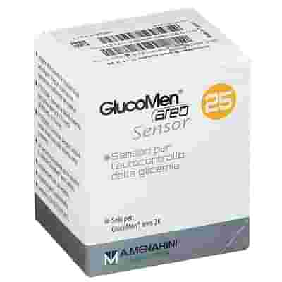 STRISCE MISURAZIONE GLICEMIA GLUCOMEN AREO SENSOR 25 PEZZI