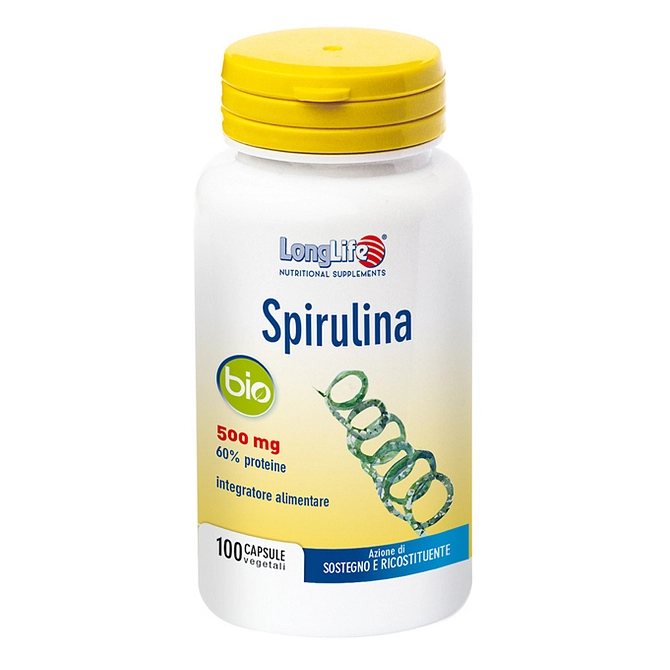 Longlife Spirulina Bio 500 Mg 100 Capsule Vegetali