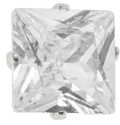 ORECCHINO ZIRCONE QUAD BIANCO 6 ORECCHINO ZIRCONE QUAD BIANCO 6