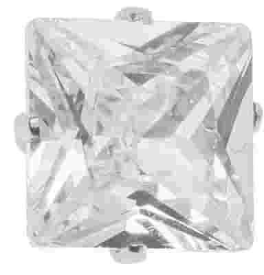 ORECCHINO ZIRCONE QUAD BIANCO 6