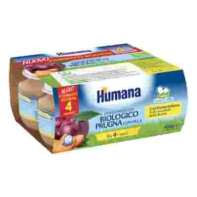 HUMANA OMOGENEIZZATO PRUGNA BIO 4 X 100 G
