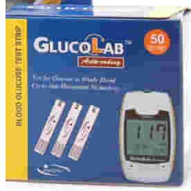 STRISCE MISURAZIONE GLICEMIA GLUCOLAB AUTO CODING AD ELETTRODO 50 PEZZI