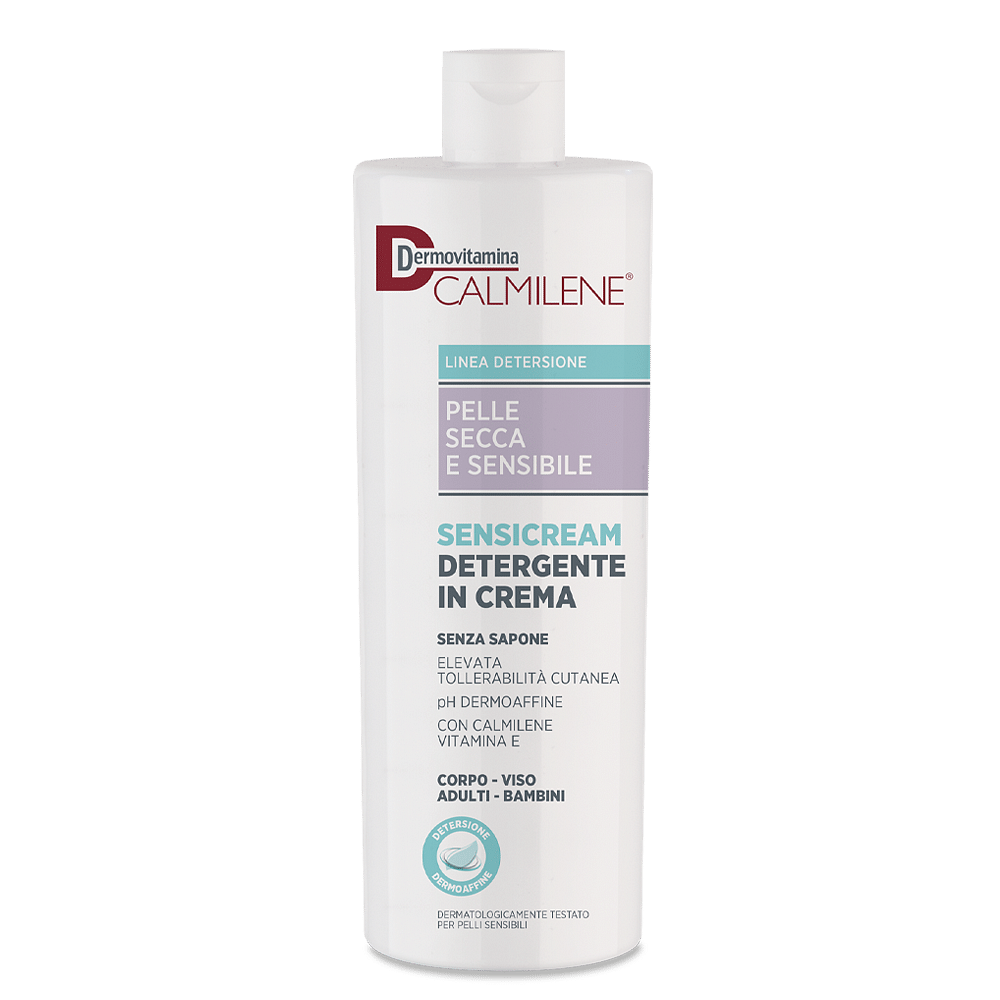 Dermovitamina Calmilene Sensicream Detergente In Crema Senza Sapone Per Pelle Secca E Sensibile 500 Ml