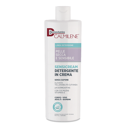 DERMOVITAMINA CALMILENE SENSICREAM DETERGENTE IN CREMA SENZA SAPONE PER PELLE SECCA E SENSIBILE 500 ML