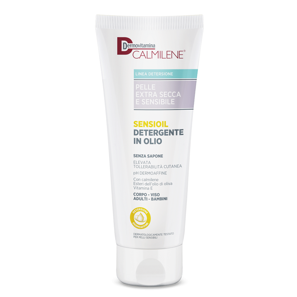 DERMOVITAMINA CALMILENE SENSIOIL DETERGENTE IN OLIO SENZA SAPONE PER PELLE EXTRA SECCA E SENSIBILE 250 ML