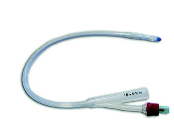 Catetere Foley In Silicone Securdrain Via' Per Adulti 2 Vie Palloncino 5 10 Ml Diametro Ch18 Lunghezza 41 Cm Con Linea Radiopaca E Scanalature Longitu