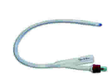 Catetere Foley in Silicone Securdrain CH18, 2 Vie Sterile