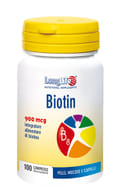 LONGLIFE BIOTIN 900 MCG 100 COMPRESSE DIVISIBILI SENZA GLUTINE