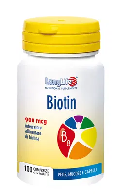 LONGLIFE BIOTIN 900 MCG 100 COMPRESSE LONGLIFE BIOTIN 900 MCG 100 COMPRESSE