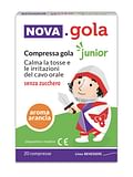 NOVA GOLA JUNIOR ARANCIA 20 COMPRESSE SENZA ZUCCHERO