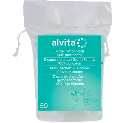 ALVITA MAXI DISCHETTI DI COTONE 100% PURO COTONE 50 PEZZI ALVITA MAXI DISCHETTI DI COTONE 100% PURO COTONE 50 PEZZI