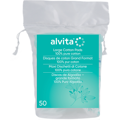 ALVITA MAXI DISCHETTI DI COTONE 100% PURO COTONE 50 PEZZI