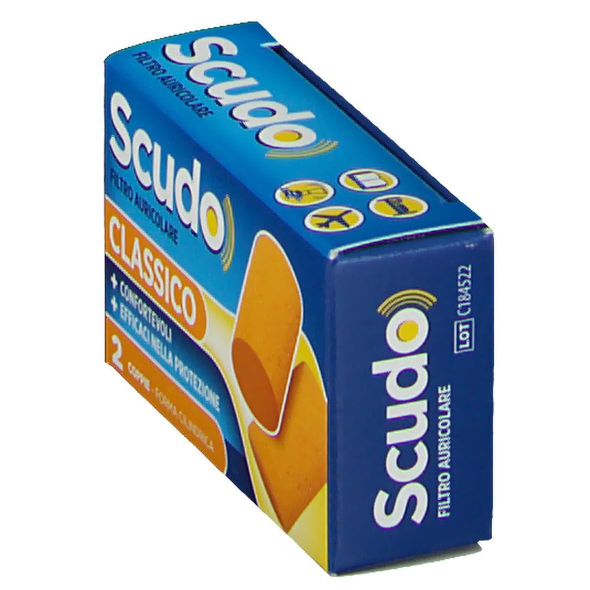 SCUDO FILTRO AURICOLARE CLASSICO SNR 36 DB 7-12MM 2 PAIA