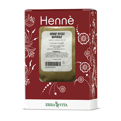 HENNE COLORANTE CAPELLI ROSSO NATURALE 100 G
