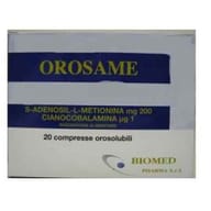 Integratore Orosame con SAMe e vitamina B12, 20 compresse