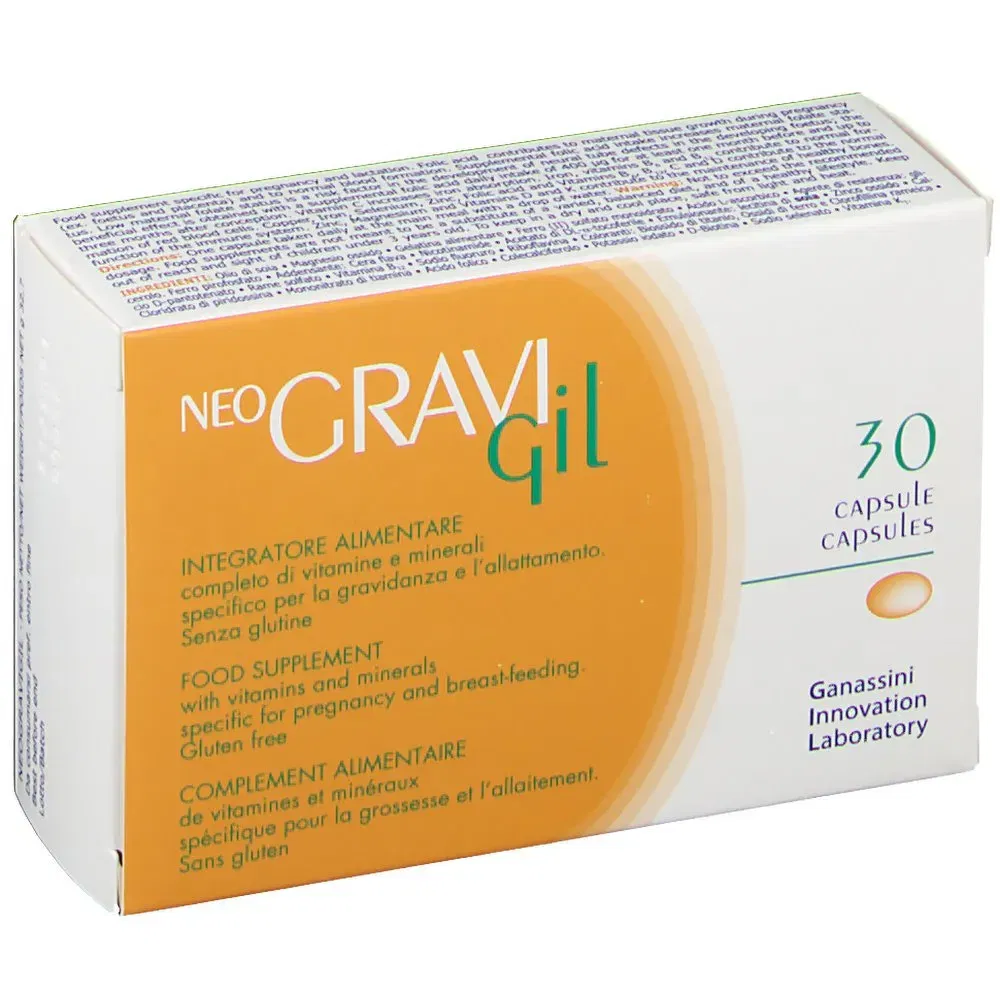 Integratore Neogravigil per gravidanza e allattamento, 30 capsule