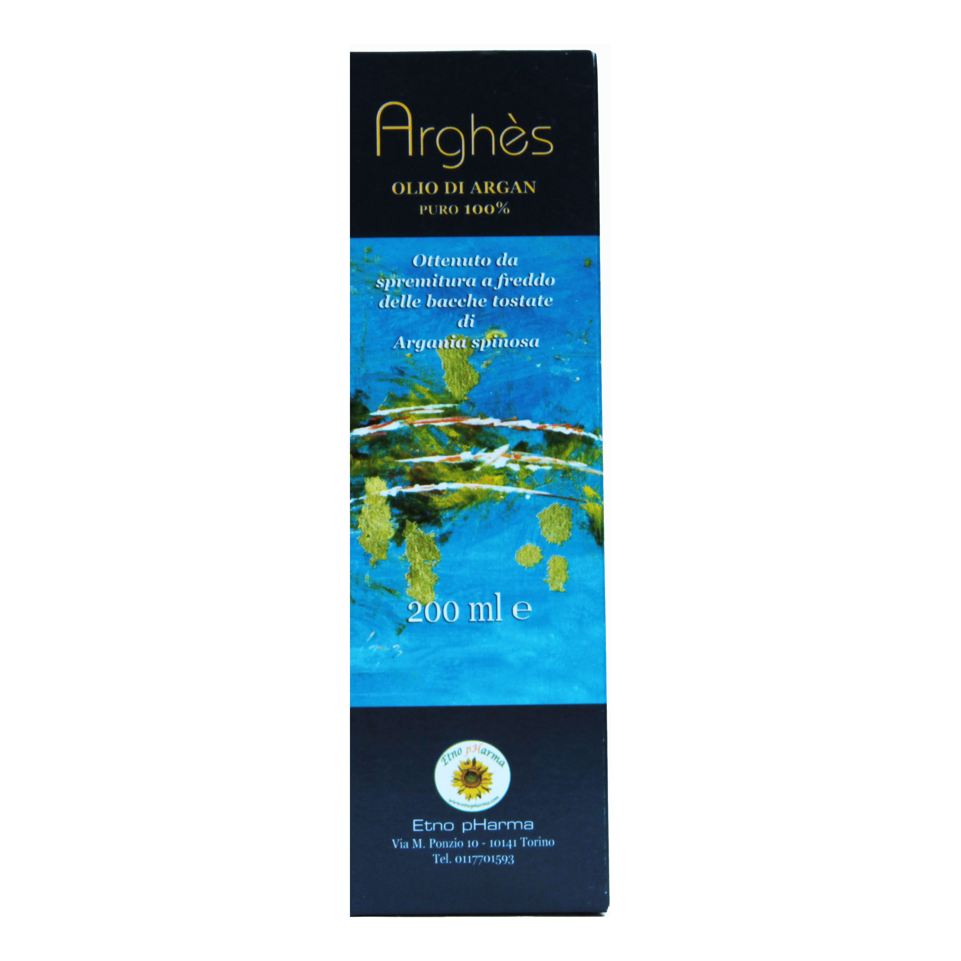 Olio di Argan Arghes 100% puro, spremitura a freddo 200ml