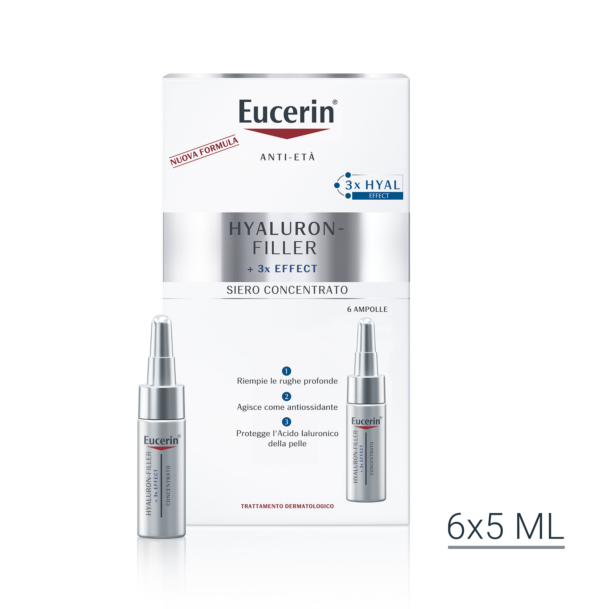 Eucerin Hyaluron Fillerer Concentrato 6 Fiale 5 Ml