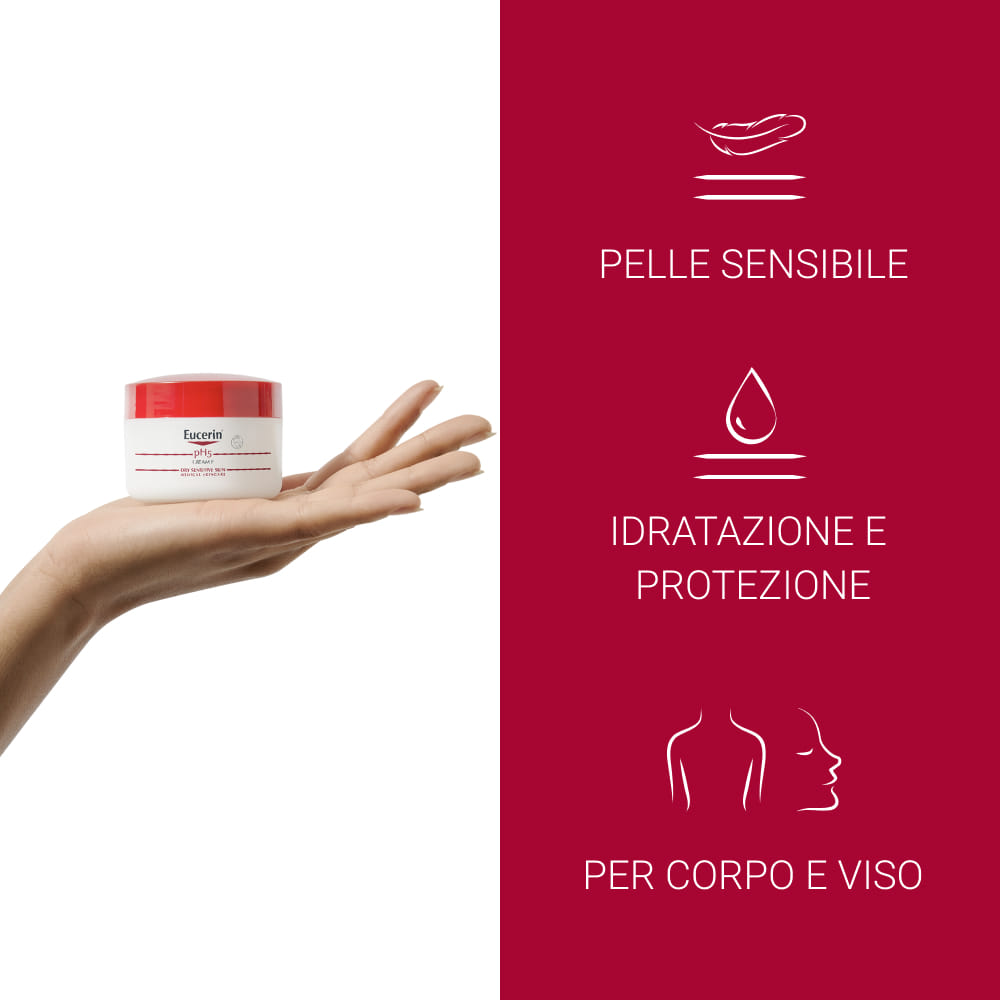 Crema Eucerin pH5 Skin Protection idratante viso, 75ml