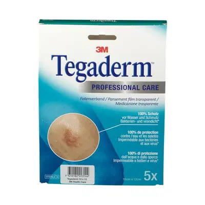MEDICAZIONE TRASPARENTE STERILE SEMIPERMEABILE IN POLIURETANO TEGADERM FILM CM10X12 5 PEZZI MEDICAZIONE TRASPARENTE STERILE SEMIPERMEABILE IN POLIURETANO TEGADERM FILM CM10X12 5 PEZZI