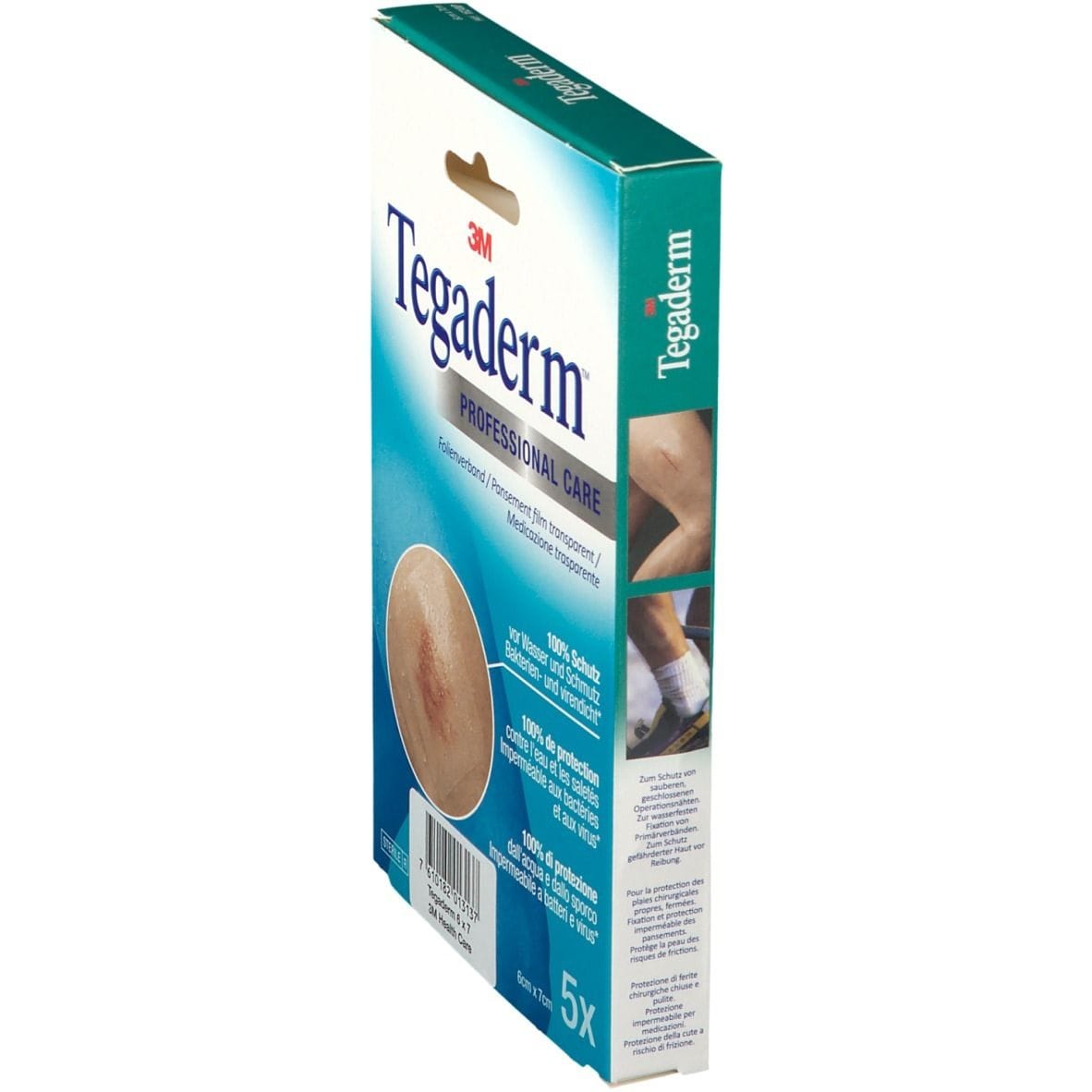 Medicazione impermeabile Tegaderm film trasparente, 5 pezzi 6x7cm