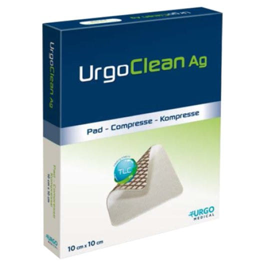 MEDICAZIONE TNT ASSORBENTE GELIFICANTE URGOCLEAN AG/SILVER 15X15CM 5 PEZZI
