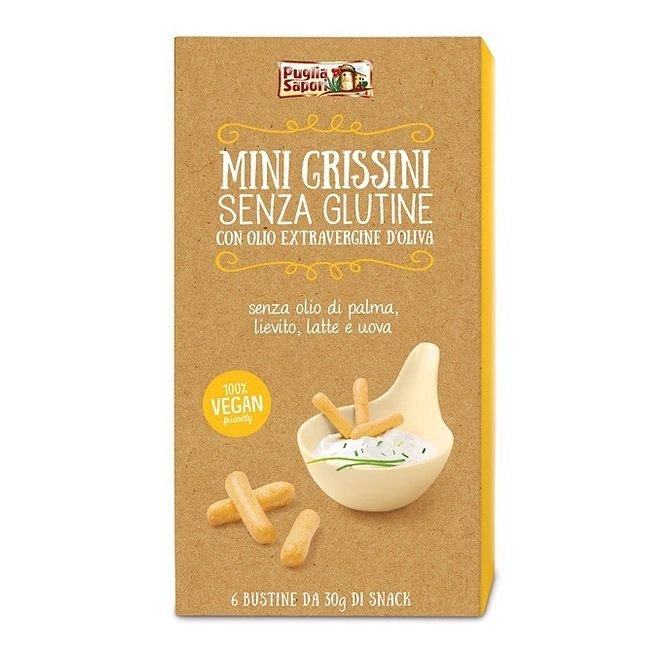 Puglia Sapori Mini Grissini Con Olio Extravergine Di Oliva 180 G